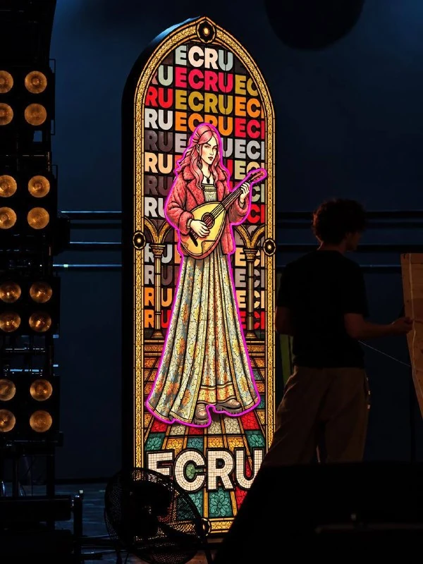 Витражный световой короб ECRU